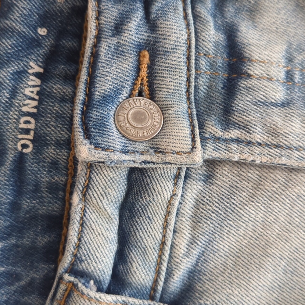 Old Navy High-Rise O.G. Loose Straight Secret-Smooth Pockets Mom Jeans 6 Blue - Picture 10 of 15